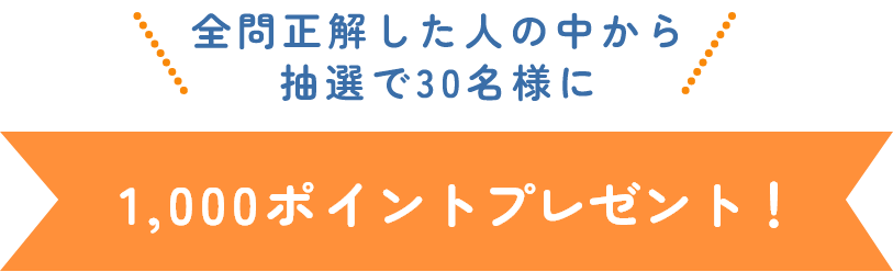 ポイントプレゼント