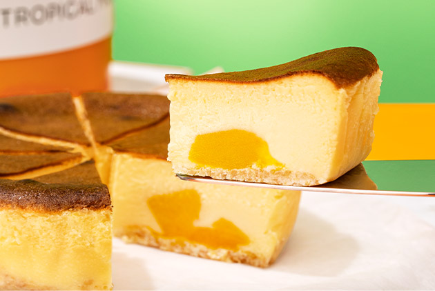 冷凍のまま食べられるマイキャプテンチーズケーキ トロピカルマンゴー