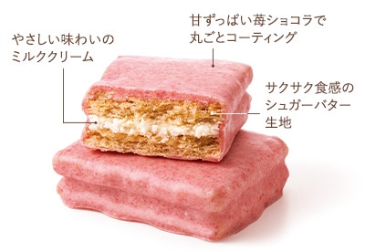 いちごショコラがけサンド